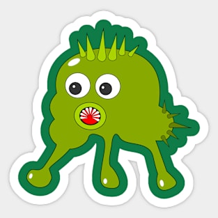 Germy the green germ Sticker